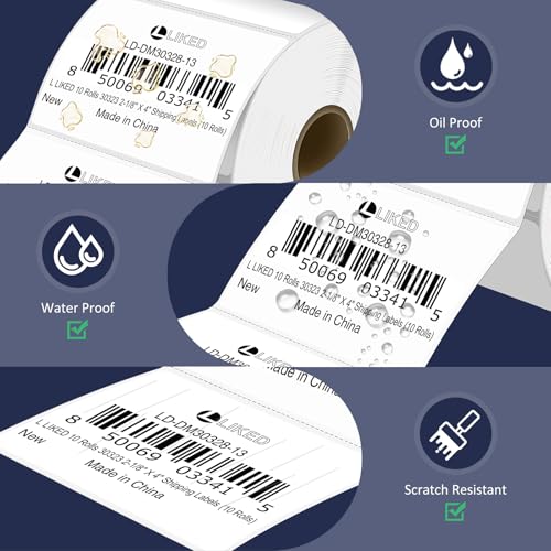 L LIKED 8400 Thermal Shipping Labels 3"x2" (8400 Count)