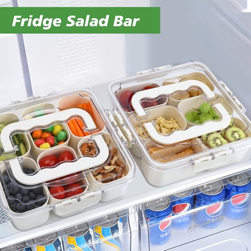 Small Snackle Box Snack Containers with Lids (2 Count)