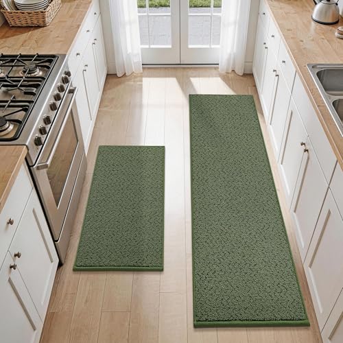 Kitchen Rugs Set of 2 Non (4.75 Sq Ft)