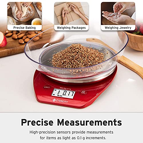 Food Kitchen Scale with Bowl