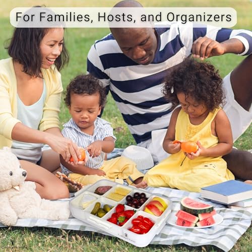 Snackle Box Container with 8 Removable Compartments (2 Count)