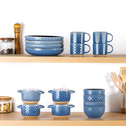 8.5'' Large Pasta Bowls (4 Count)