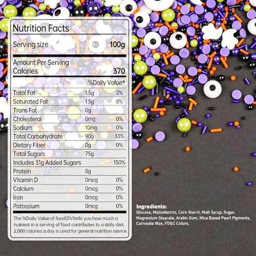 Halloween Eye Sprinkles for Cake Decorating (5.29 Ounce)
