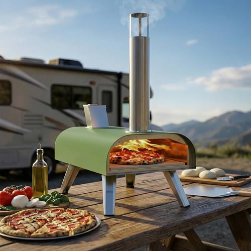 12" Multi Fuel Outdoor Pizza Oven Reach up to 1110℉