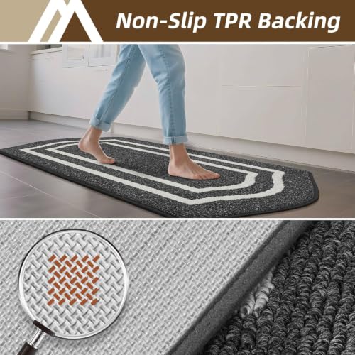 Kitchen Rugs Set of 2PCS Non Slip Kitchen Mats for Floor (2 Count)