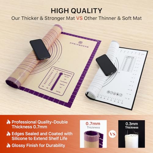36"x24" Extra Thick Silicone Baking Mat for Pastry and Bread
