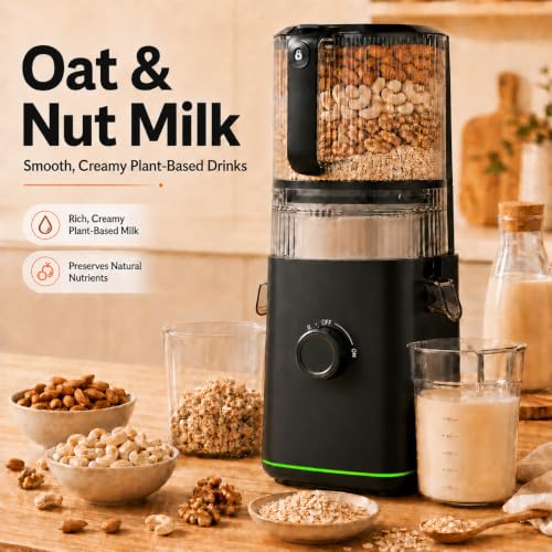 Aobosi 3-in-1 Juicer Machines, 6.5" Oversized Wide Feed Chute for Whole Fruits & Vegetables, 600 Max Cold Press Juicer with Pre-Cutter System, Triple Filtration, 99% Juice Yield