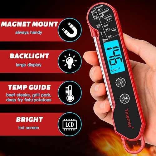 Professional Digital Meat Thermometer Instant Read Waterproof