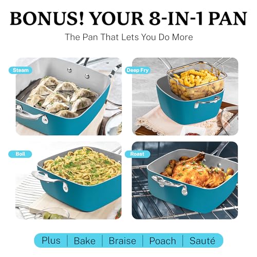 20 Piece Pots and Pans Set Nonstick Cookware Set