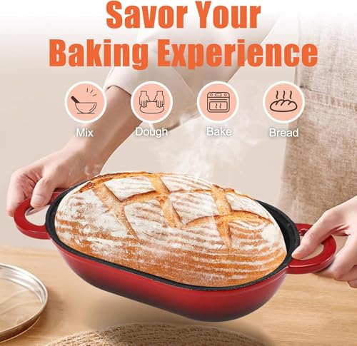 2.5 QT Enameled Cast Iron Sourdough Bread Oven