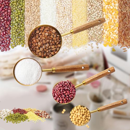 4 Piece Gold Measuring Cups Set (4 Count)