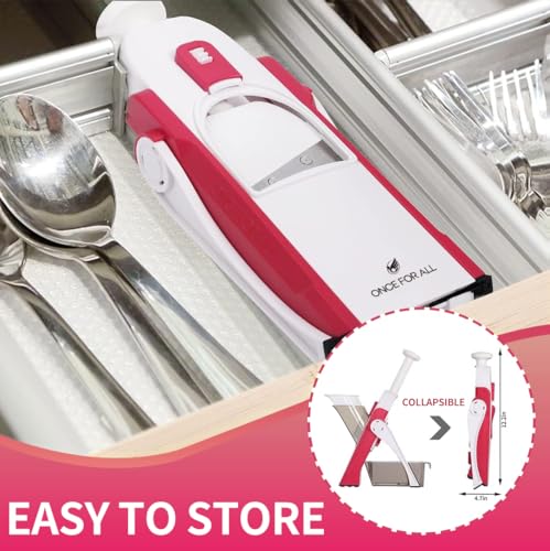Safe Mandoline Slicer 5 in 1 Vegetable Cutter