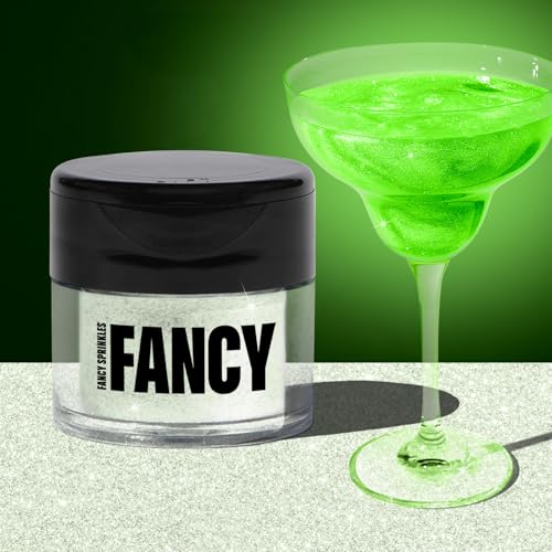 Glow Worm Green Edible Glitter Glows Black Light 4gm