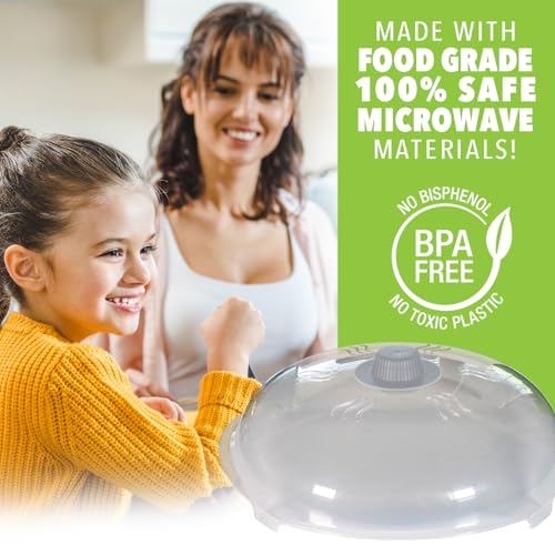 Tall Magnetic Microwave Splatter Cover for Food