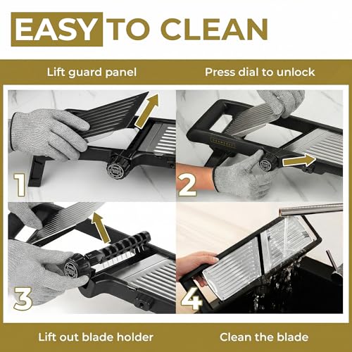 Gramercy Adjustable Mandoline Waffle Slicer for Kitchen