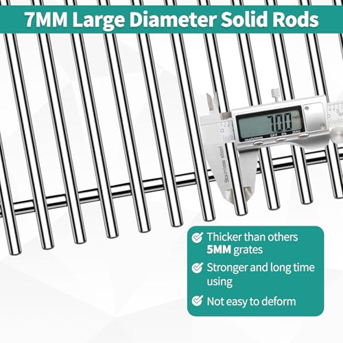 18 7 8" Stainless Steel Genesis 2 Grill Grates for Weber Genesis ii E