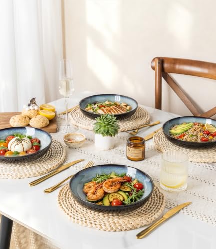 9.0" Ceramic Pasta Bowls Set of 4 (4 Count)