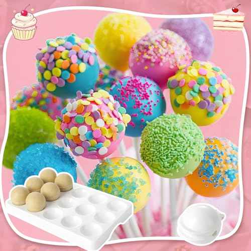 Round Cake Pop Mold and Tray (15 Count)