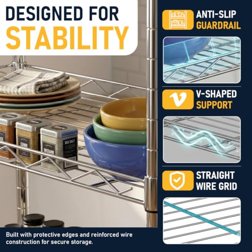 5 Tier Wire Shelf