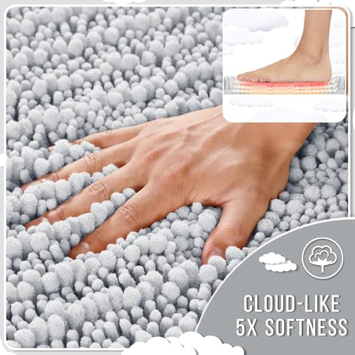 Large Bathroom Rugs Non Slip Washable 36x24 Inch