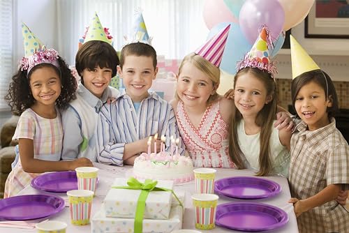 Sturdy Purple Plastic Plates 10" Party Plates 100 Pcs (100 Count)