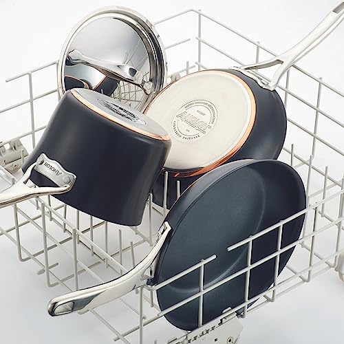 83874 Nouvelle Copper Hard Anodized Nonstick Cookware Set
