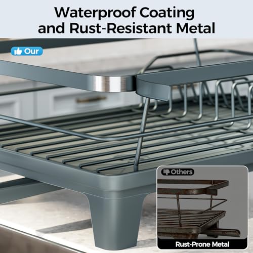 Urakify Dish Drying Rack for Kitchen Counter