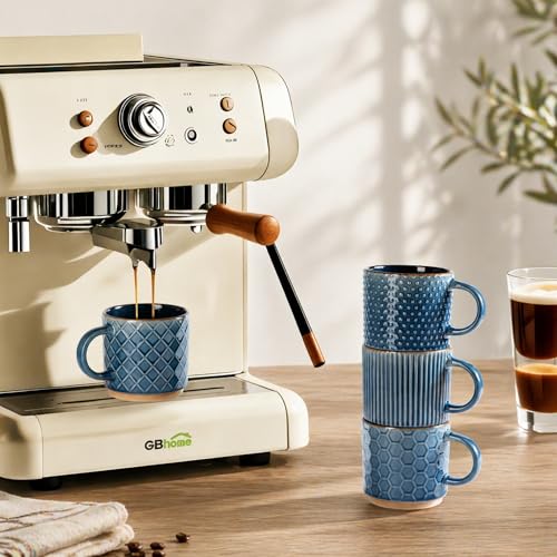 15 OZ Stackable Coffee Mugs Set of 4 (4 Count)