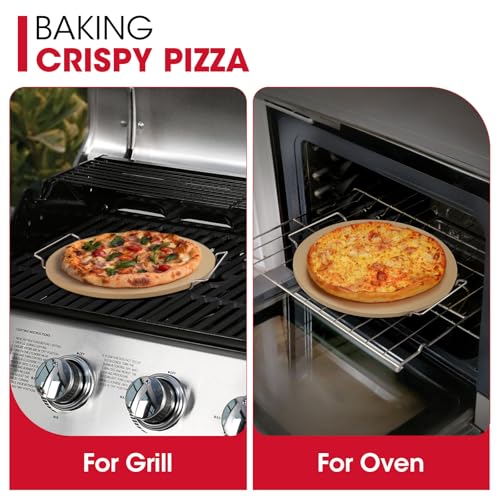 12 Inch Round Pizza Stone for Oven and Grill