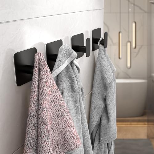4 Pack Large Heavy Duty Wall Hooks (4 Count)