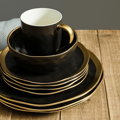 Florian Modern Porcelain 16 Piece Dinnerware Set (16 Count)