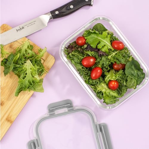 24pc Borosilicate Glass Storage Containers with Lids (12 Count)