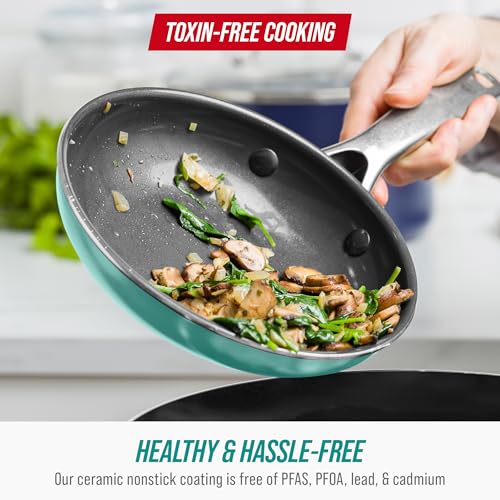 8" Diamond Infused Ceramic Nonstick Frying Pan