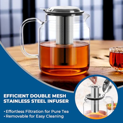 85oz Glass Teapot with Infuser (85 Count)