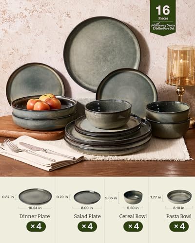 Milkyway 16 Piece Dinnerware Set with Pasta Bowls