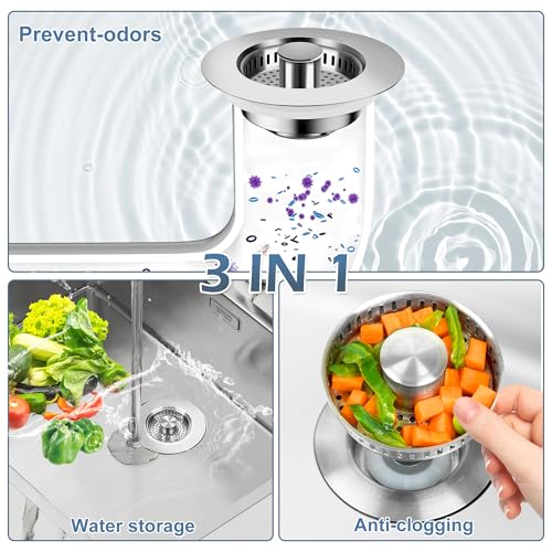 3 in 1 Kitchen Sink Stopper