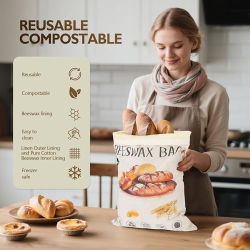 2 Pack Beeswax Bread Bag (2 Count)