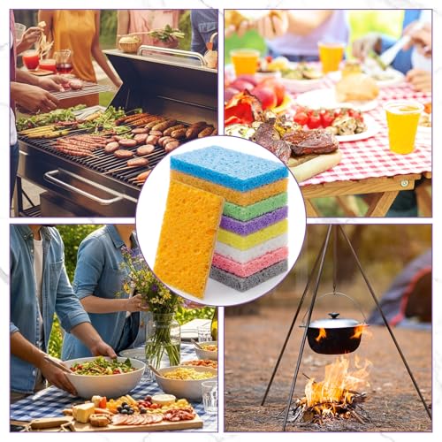 504 Pieces Compressed Wood Pulp Dish Sponges for Kitchen (504 Count)