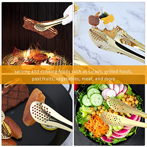 Chef Kitchen Tongs Stainless Steel Food Serving Tongs Set of 3