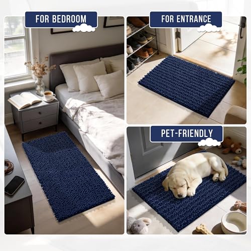 Large Bathroom Rugs Non Slip Washable 36x24 Inch (6.0333 Sq Ft)