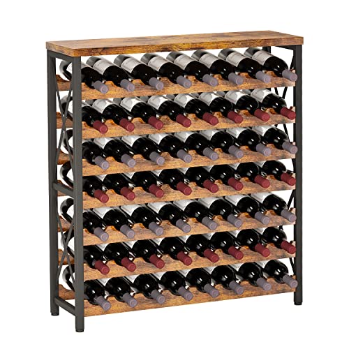 56 Bottle Wine Rack Freestanding Floor