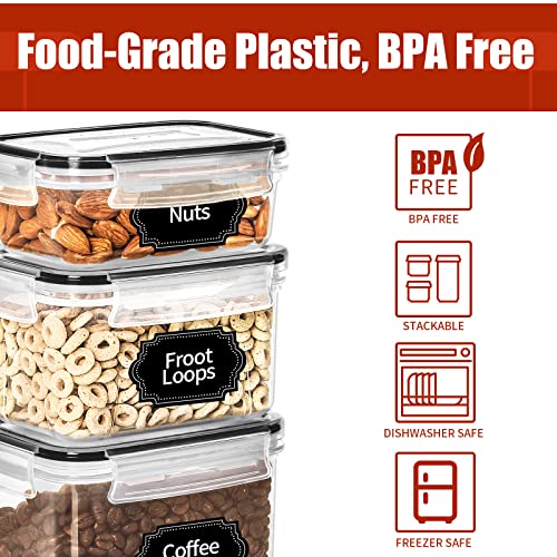30 Pack Airtight Food Storage Containers for Organizers and Storage (30 Count)