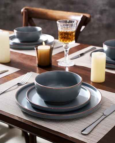 Mercury 12 Piece Stoneware Dinnerware Set (12 Count)