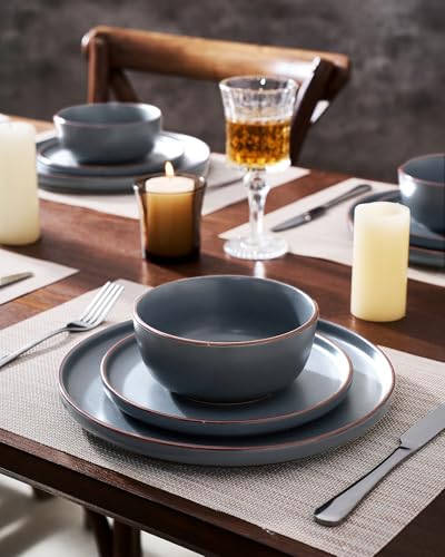 Mercury 16 Piece Dinnerware Set with Pasta Bowls