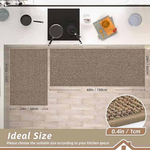 Kitchen Rugs and Mats 2PCS Non