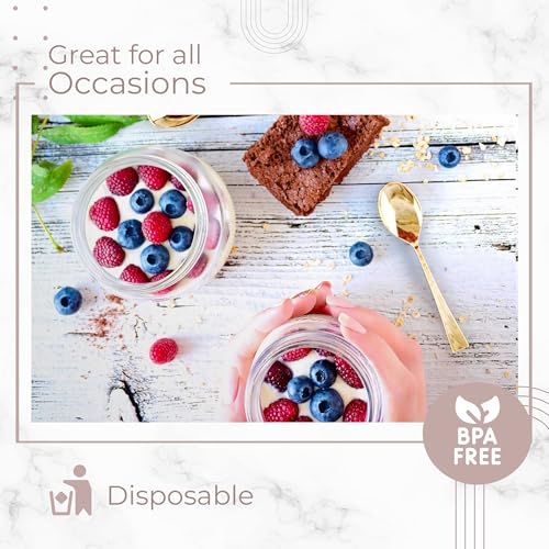 Mini Spoons for Desserts (200 Count)