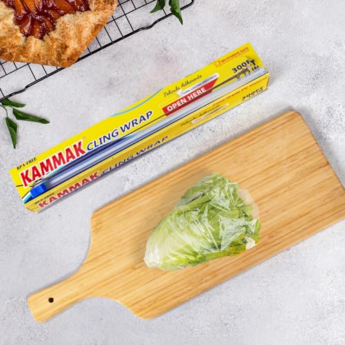 Plastic Wrap with Slide Cutter Food Cling Wrap 12 Inch Kitchen Cling Film BPA