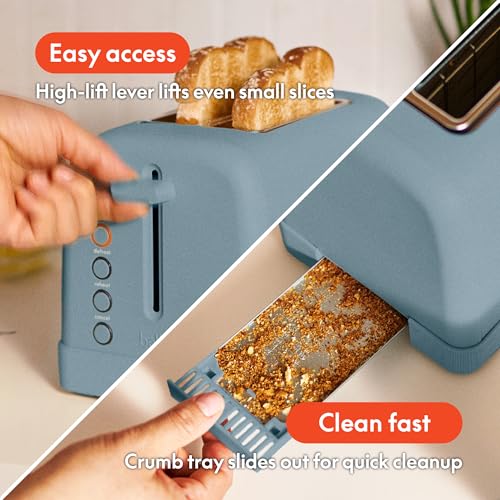 2 Slice Toaster with Extra Wide Slots and 6