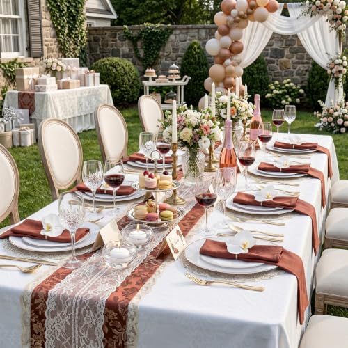 100PCS White Plates with Gold Trim (100 Count)