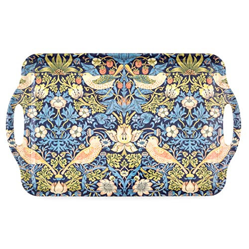 Morris & Co Strawberry Thief Blue Tray with Handles